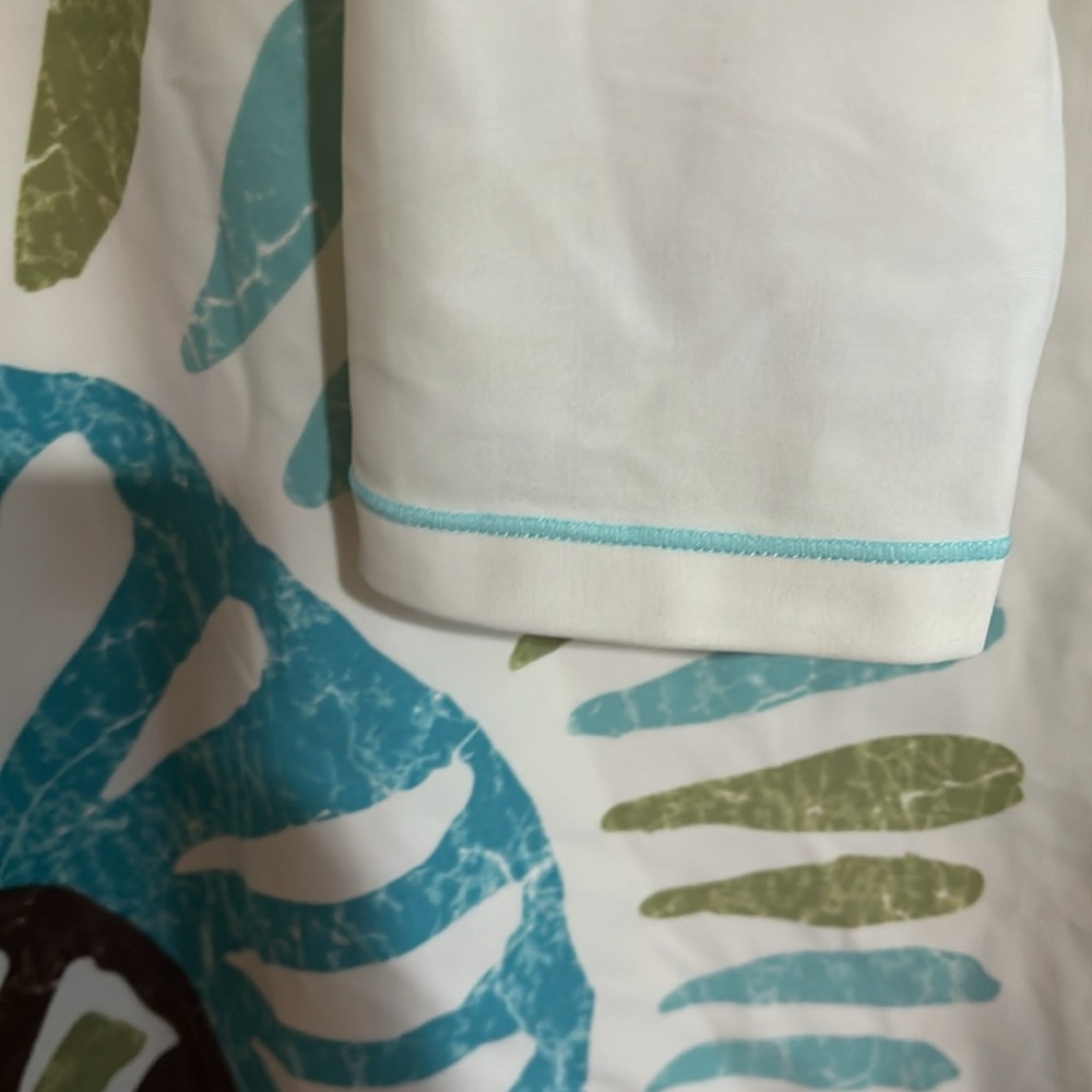 Athleta Rash Guard Rashguard - Blue Design / Size L - 2000’s - Nice!! - Picture 5 of 8